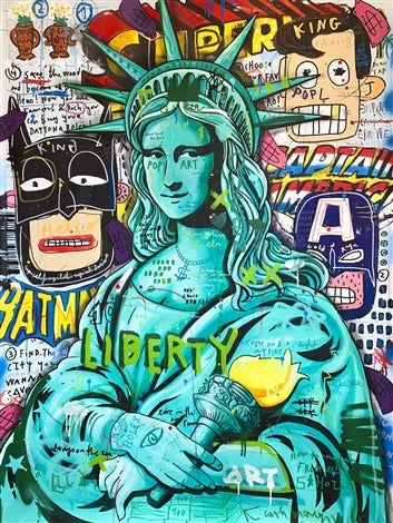 🎨 Quadro Graffiti Astratto Street Art – Stampa Moderna Colorata per Arredo Creativo