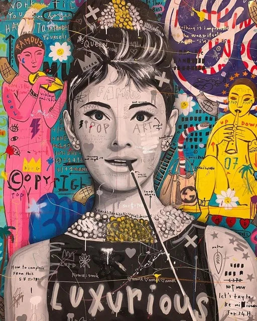 🎨 Quadro Graffiti Astratto Street Art – Stampa Moderna Colorata per Arredo Creativo