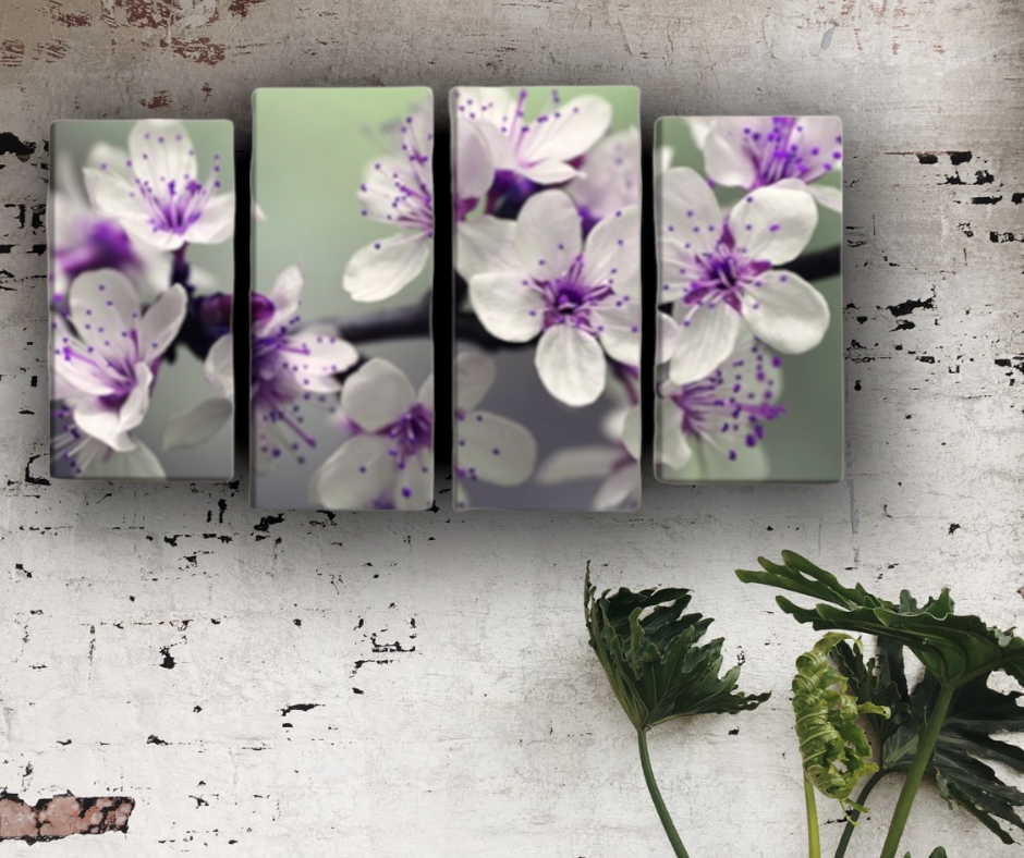 Fleurs violettes || Orchidées || Tableaux modernes avec des fleurs