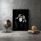 DDHH Big Size Poster Canvas Painting Animal Wall Art Dark 3 Funny Monkey Poster And Print For Living Room Home Decor No Frame