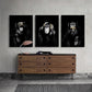 DDHH Big Size Poster Canvas Painting Animal Wall Art Dark 3 Funny Monkey Poster And Print For Living Room Home Decor No Frame