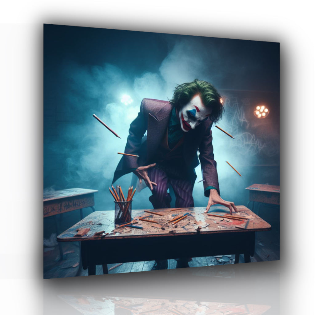 QUADRI JOKER 50x50cm || quadro Joker con The Witcher e Metal Gear || Quadri fantasy pronti da appendere