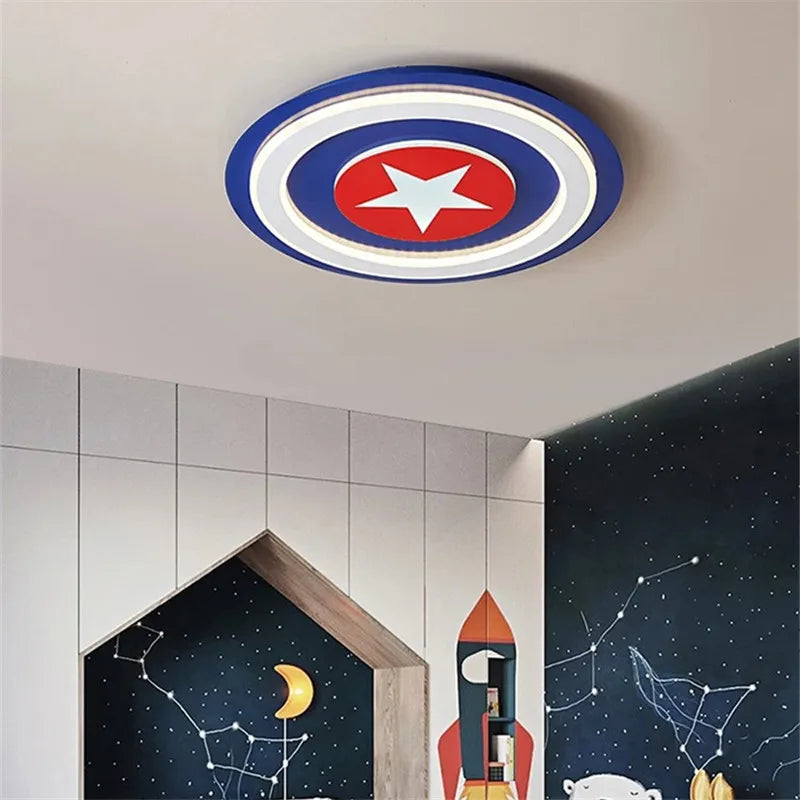 lampada soffitto || plafoniera avengers || Lampadario per ragazzi cartoon