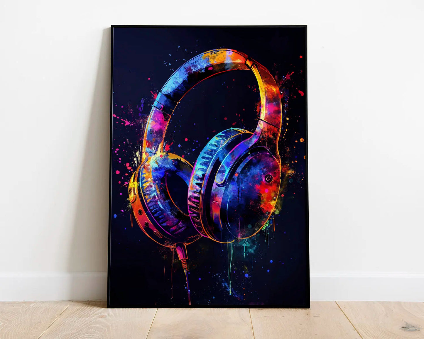 Watercolor Neon Video Game Posters XBOX Prints GamePad Headset Canvas Painting Gaming Wall Art Boys Gamer Room Home Decor