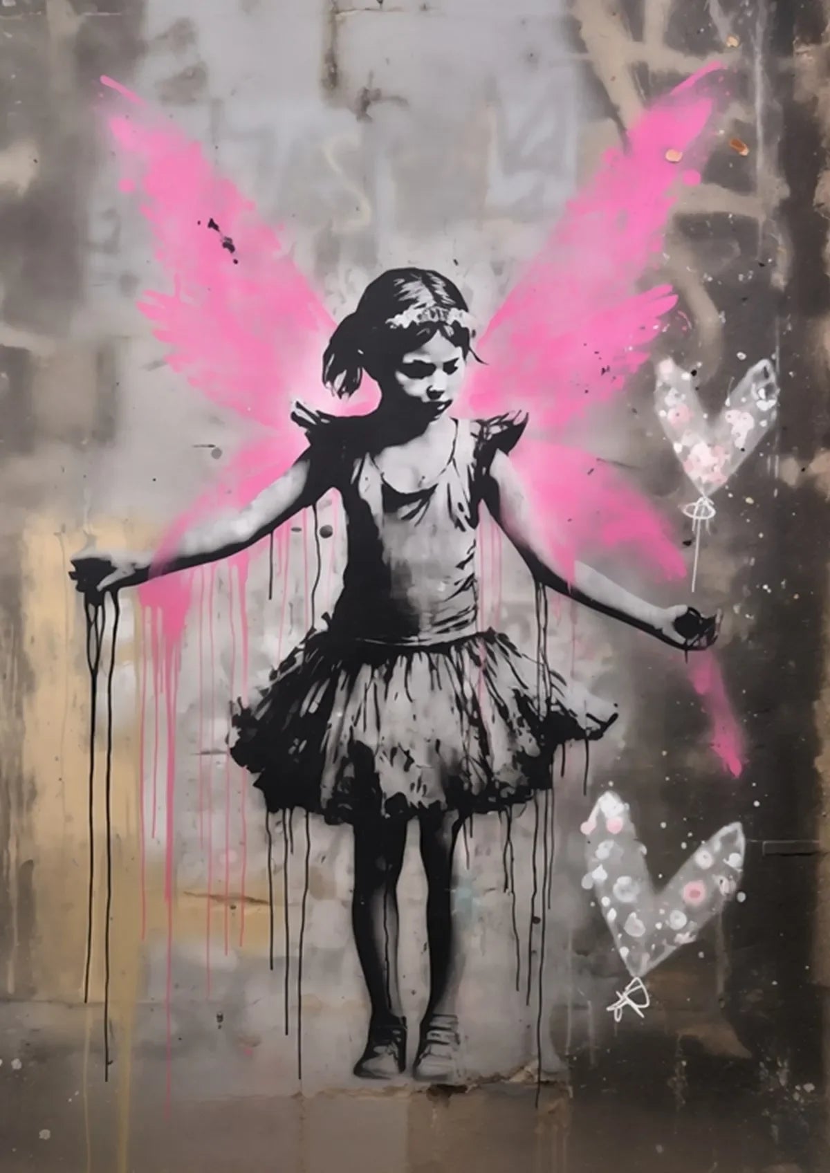 Banksy Boy Girl with Balloon on Canvas Posters and Prints Pop Street Graffiti Wall Art Painting for Living Room Home Decor