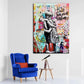 Classic Abstract Wall Art Street Graffiti Pop Banksy HD Canvas Print Poster Home Living Room Bedroom Decorative Painting