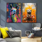 Banksy Pop Street Graffiti Wall Art Animal Canvas Posters and Prints Panda Dog Raccoon Painting for Living Room Decor Picture