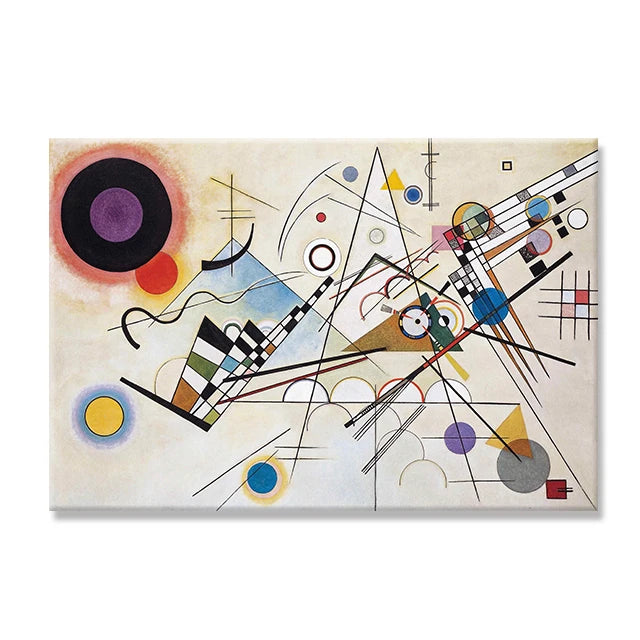 Wassily Kandinsky Abstract Art Canvas Painting Colorful Geometric Line Poster and Prints Minimalism Wall Art Pictures Home Decor