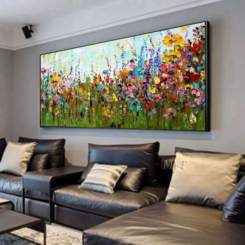 Knife Flower Abstract Oil Painting Wall Art Home Decoration Picture Hand Painting On Canvas 100% Hand Painted Without Border