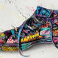 Quadro Banksy Street Art – Sneakers e Bambina con Palloncino – Stampa Pop Art su Tela Moderna