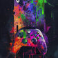 Watercolor Neon Video Game Posters XBOX Prints GamePad Headset Canvas Painting Gaming Wall Art Boys Gamer Room Home Decor