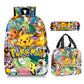 Pokemon || Borsa zaino da scuola per bambini || zaino  Pikachu || Borsa da viaggio per studenti di grande capacità