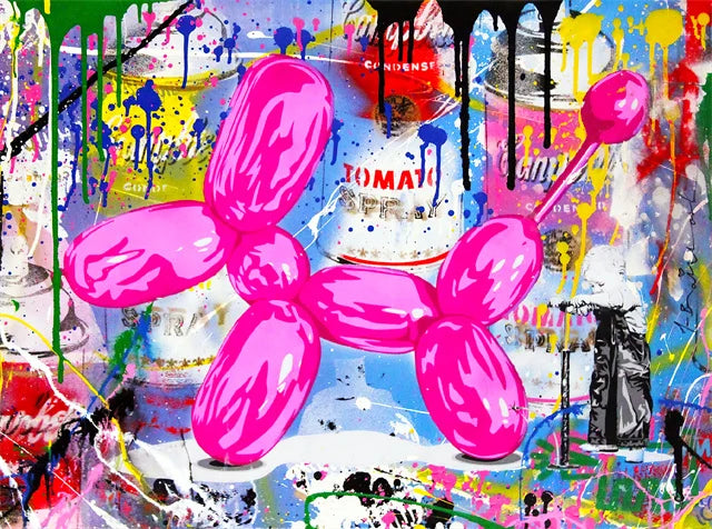 Quadro Banksy Street Art – Sneakers e Bambina con Palloncino – Stampa Pop Art su Tela Moderna