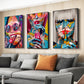 Modern Pop Graffiti Abstract Wall Art Cool Girls Eating Lollipops Sexy Women HD Oil On Canvas Posters And Prints Home Decor Gift