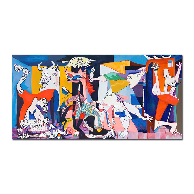 Picasso Famous Painting Guernica Canvas Wall Art Abstract Posters and Prints Wall Pictures For Living Room Home Decoration