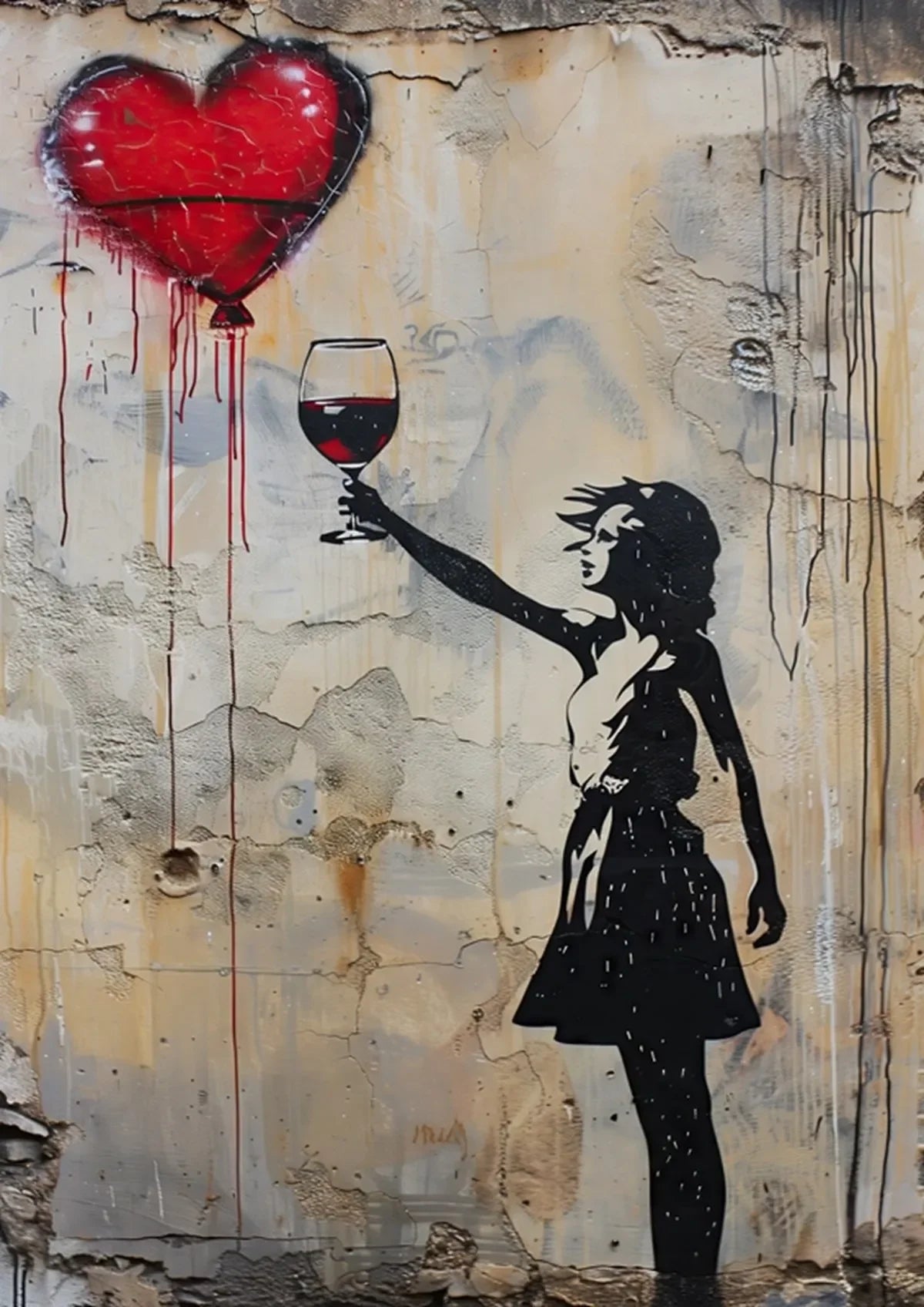 Banksy Boy Girl with Balloon on Canvas Posters and Prints Pop Street Graffiti Wall Art Painting for Living Room Home Decor