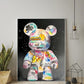 Quadro Orso Graffiti Pop Art – Decorazione Moderna e Kawaii