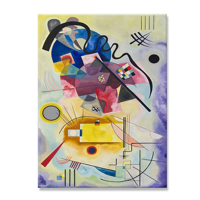 Wassily Kandinsky Abstract Art Canvas Painting Colorful Geometric Line Poster and Prints Minimalism Wall Art Pictures Home Decor