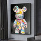 Quadro Orso Graffiti Pop Art – Decorazione Moderna e Kawaii