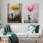 Banksy Boy Girl with Balloon on Canvas Posters and Prints Pop Street Graffiti Wall Art Painting for Living Room Home Decor