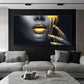 Fashion Luxury Wall Art Poster Woman Lips High End Pop Mural Modern Home Living Room Decoration Canvas Painting Pictures Prints