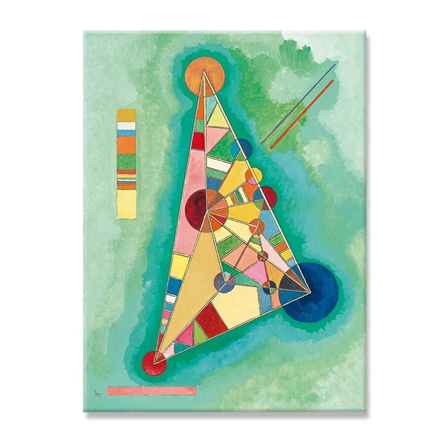 Wassily Kandinsky Abstract Art Canvas Painting Colorful Geometric Line Poster and Prints Minimalism Wall Art Pictures Home Decor