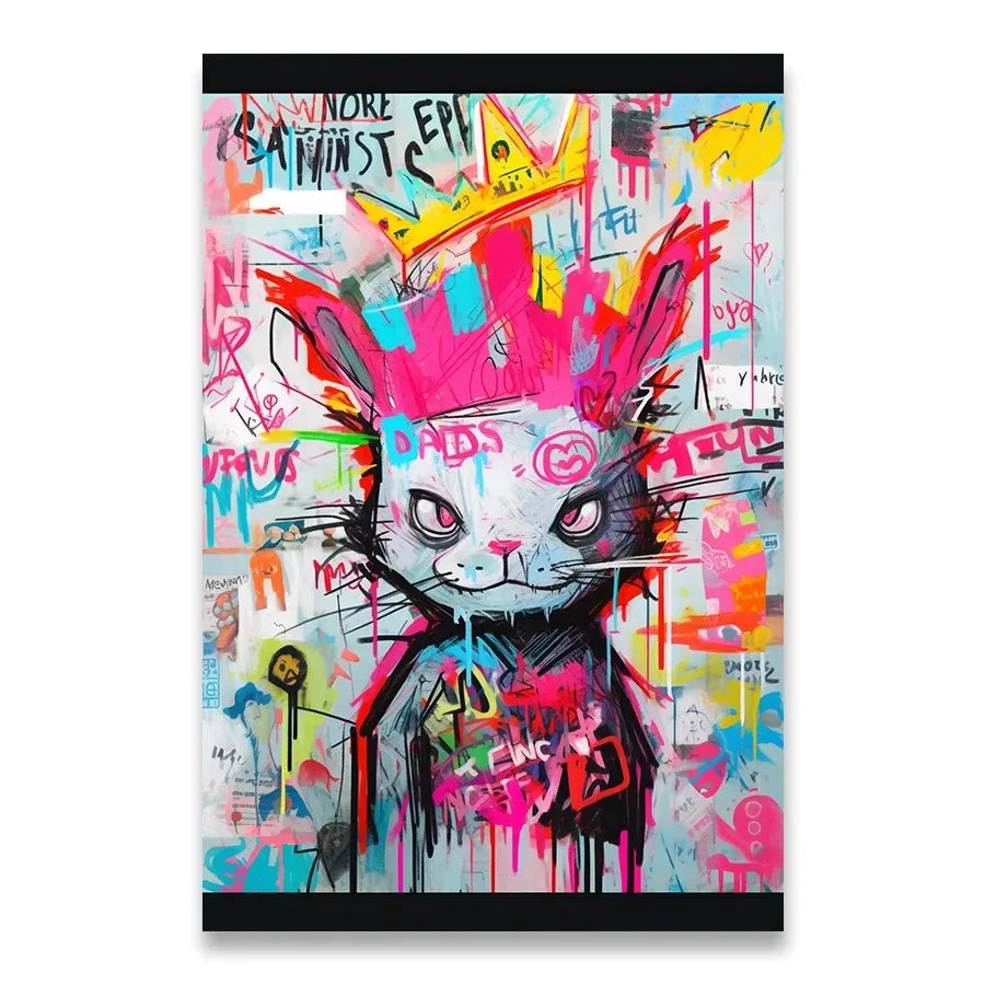 Animation Room Decor Animals Decoration Wall Art Coloured Home Decorations Canvas Painting Graffiti Cartoon Painted Decororation