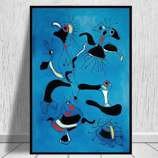 Modern Joan Miro Surrealism Art Posters and Prints Canvas Painting Pictures on The Wall Abstract Decorative Home Decor Cuadros