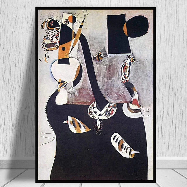 Modern Joan Miro Surrealism Art Posters and Prints Canvas Painting Pictures on The Wall Abstract Decorative Home Decor Cuadros