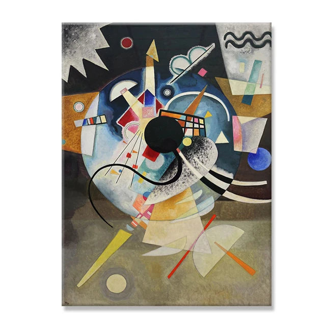 Wassily Kandinsky Abstract Art Canvas Painting Colorful Geometric Line Poster and Prints Minimalism Wall Art Pictures Home Decor