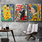 Quadro Street Art Graffiti Astratto – Stampa su Tela Moderna per Arredo Creativo e Urban Style