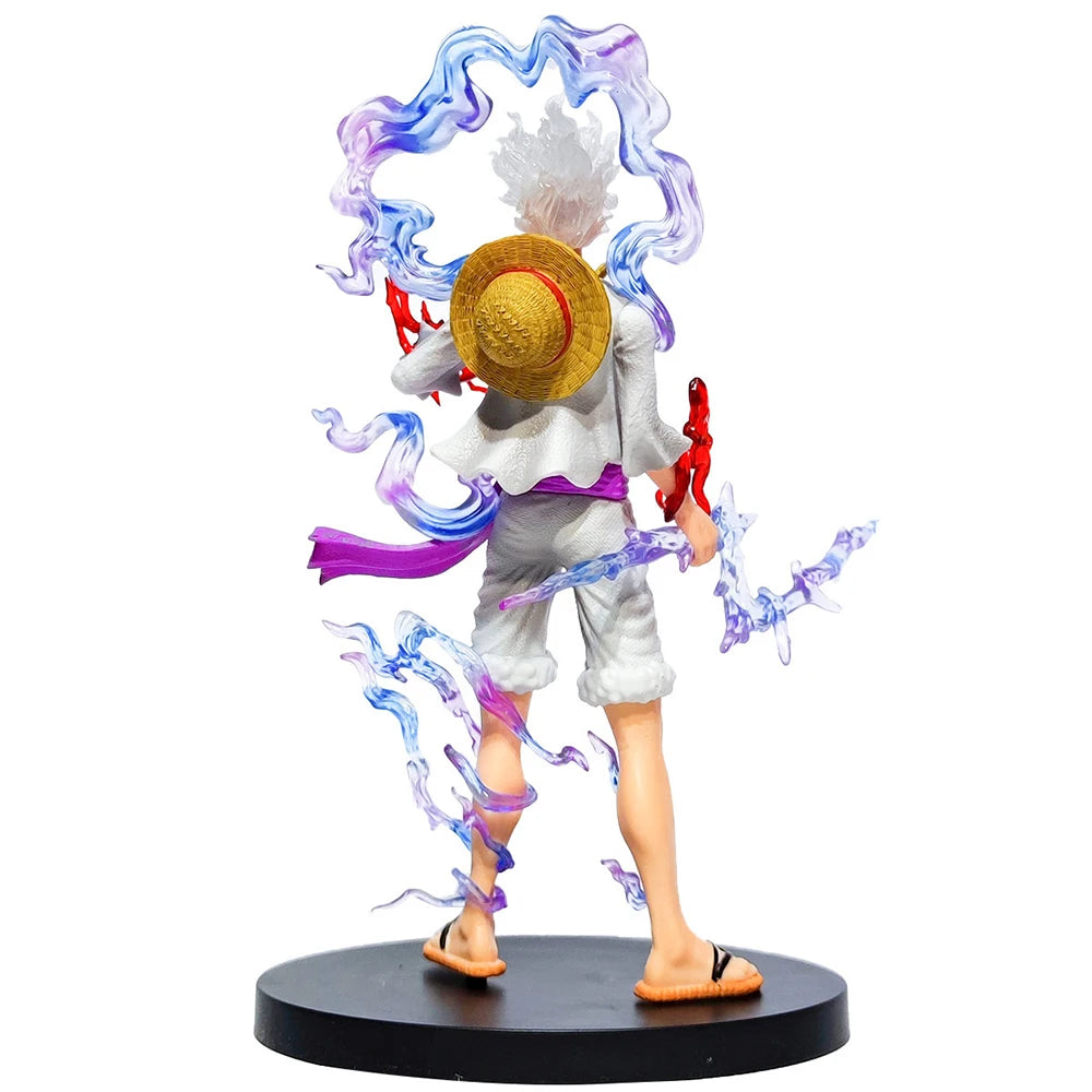 21CM Anime One Piece Luffy GEAR 5 || statuette || action figures cartoon || statue animeFigurine Nika Sun God Action Figures