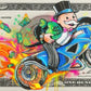 Quadro Pop Art Paperino con 100 Dollari – Stampa su Tela Graffiti Street Art per Decorazioni Moderne