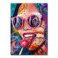 Modern Pop Graffiti Abstract Wall Art Cool Girls Eating Lollipops Sexy Women HD Oil On Canvas Posters And Prints Home Decor Gift