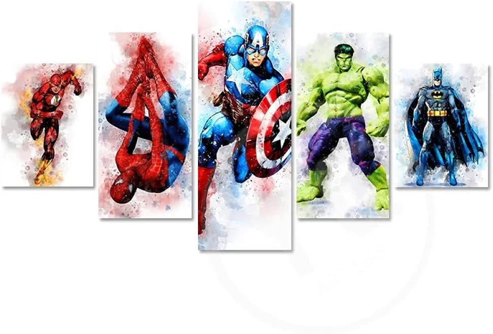 images de super héros merveilles || Vengeurs || Impression HD sur toile - Marvel Comics - prêt à accrocher