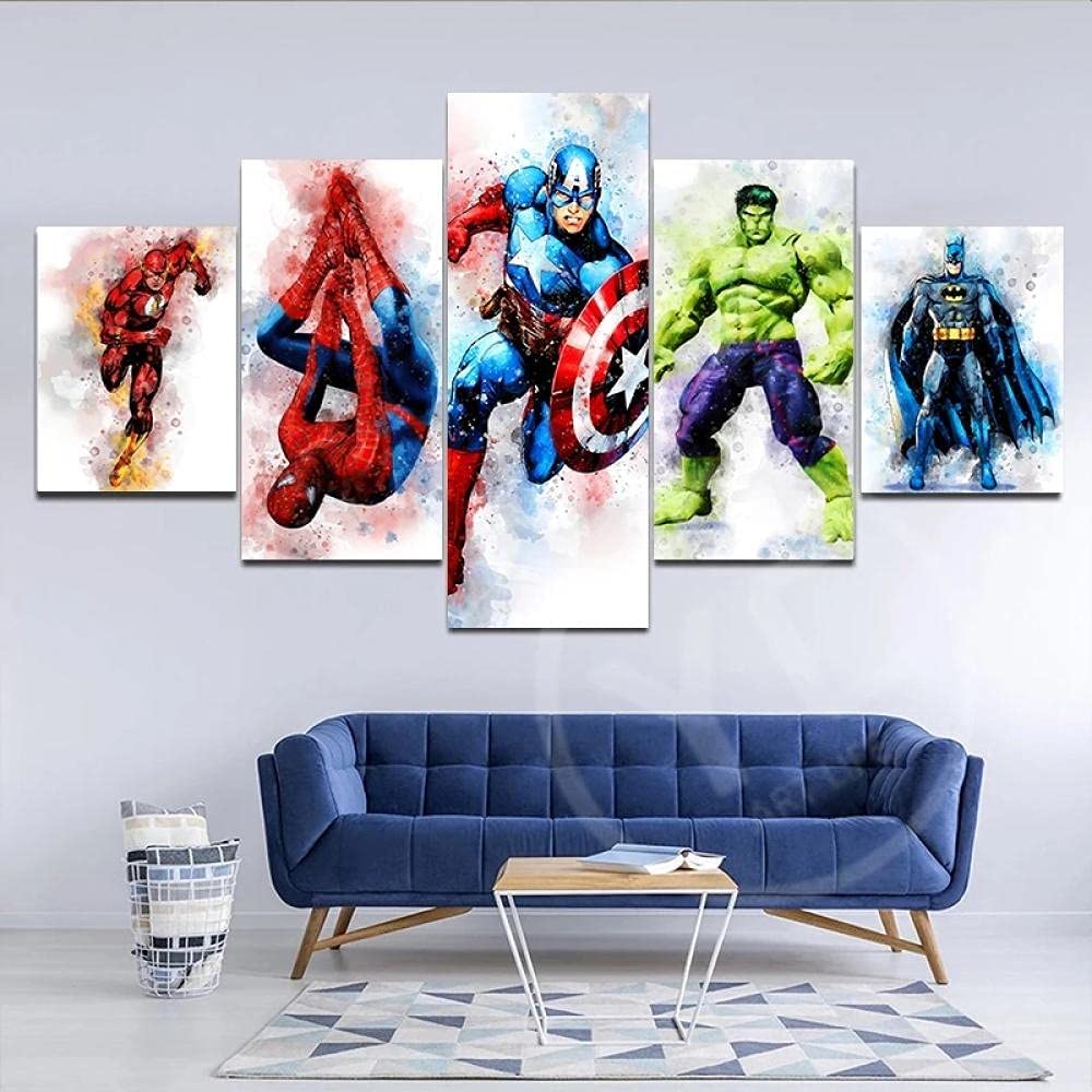 images de super héros merveilles || Vengeurs || Impression HD sur toile - Marvel Comics - prêt à accrocher