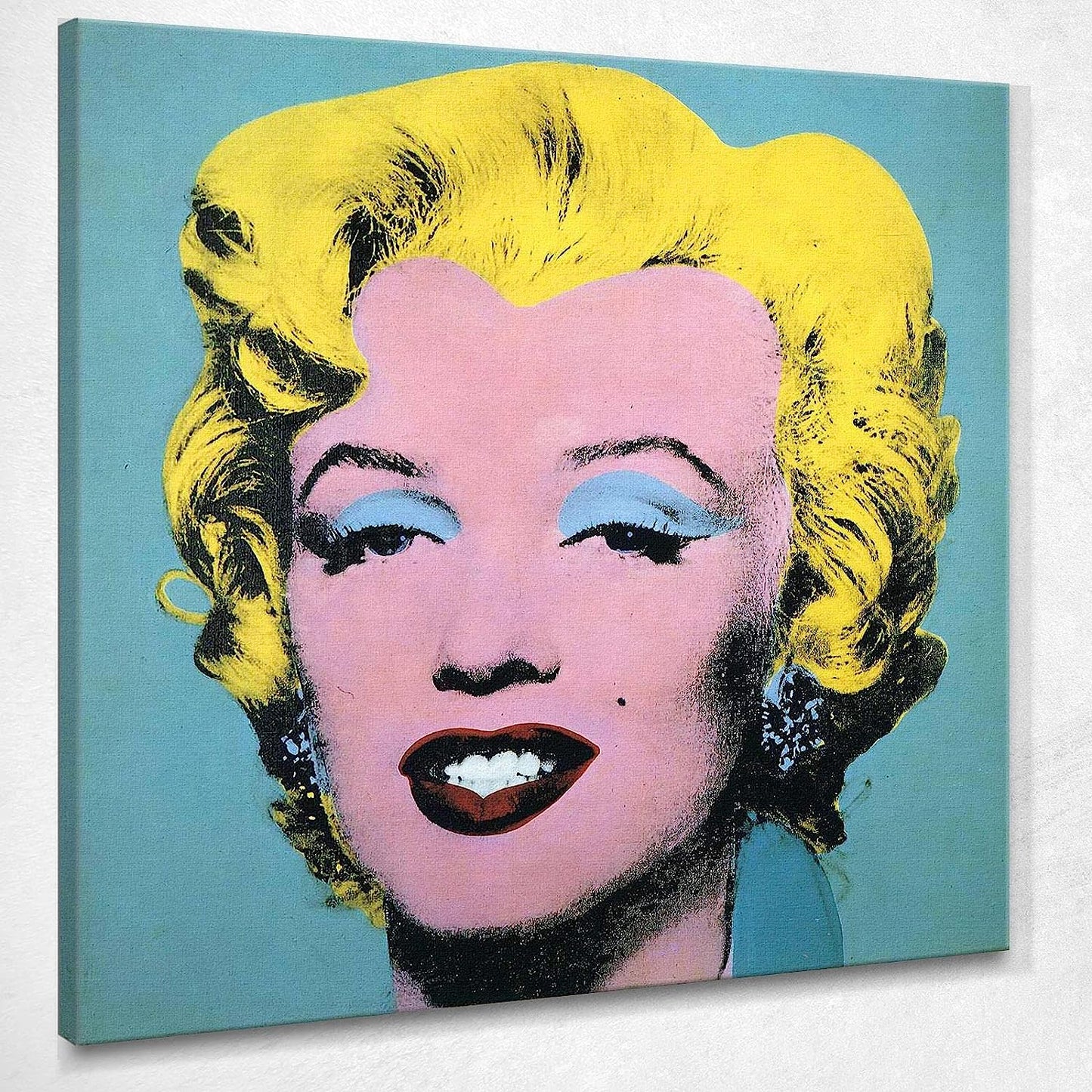 Quadri Marilyn Monroe || Labbra Rosse || Quadro Moderno Soggiorno Camera da Letto Cucina Stampa su Tela da Parete Bianco Nero