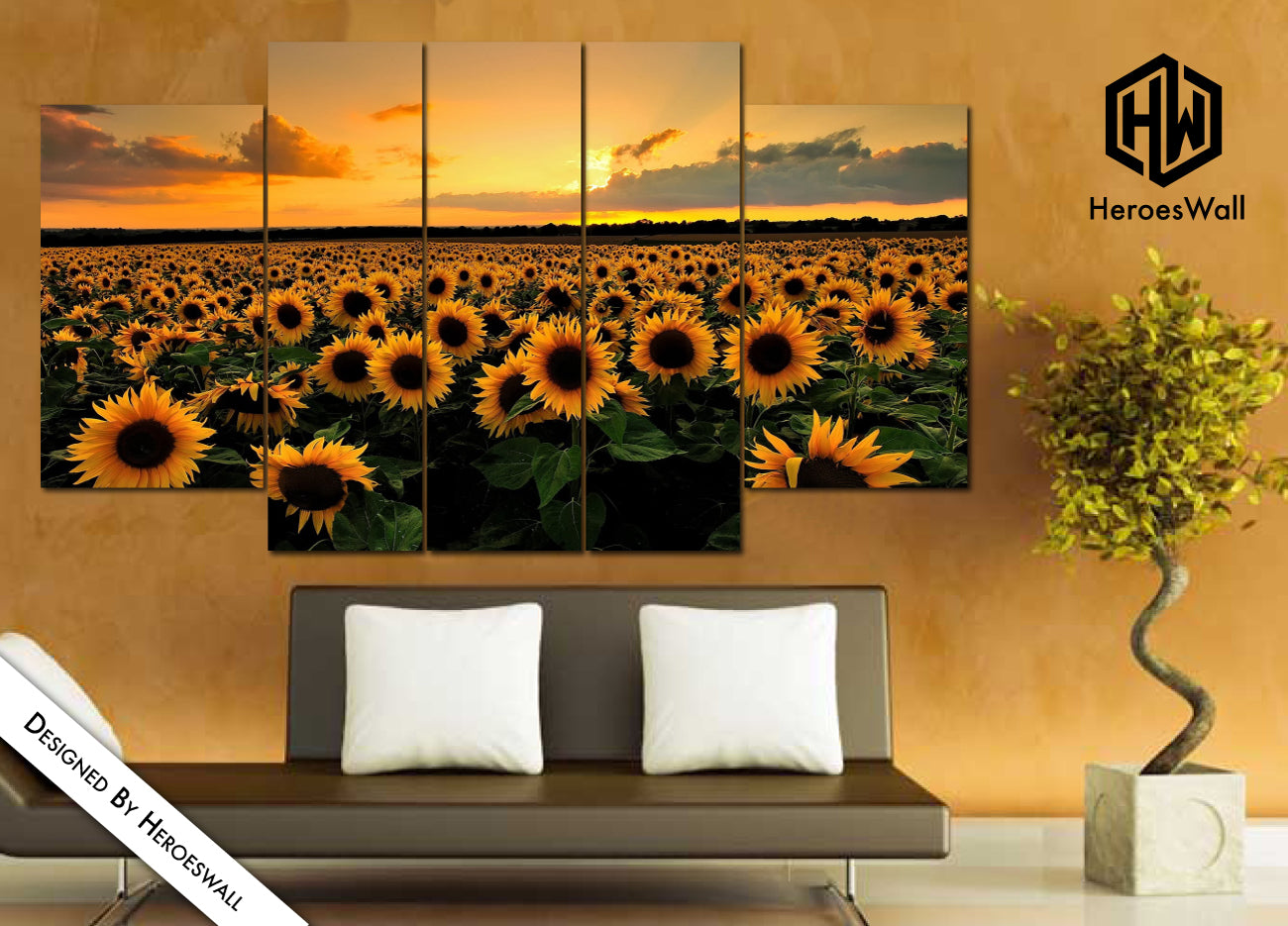 Quadro su tela || Fiori || Girasoli || Quadri moderni