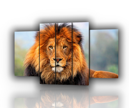 🦁 Quadro Leone – Forza, Eleganza e Simbolismo Regale