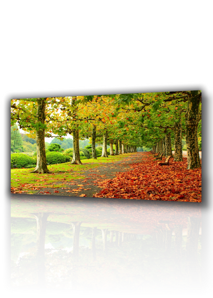 🌅 Quadro Moderno Paesaggio Astratto Fantasy – Tela 70x50 cm con Cornice