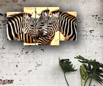 🦓 Quadro Zebre – Contrasti Naturali e Design Elegante