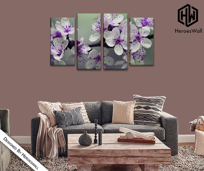 Lila Blumen || Orchideen || Moderne Gemälde mit Blumen