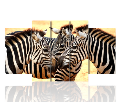 🦓 Quadro Zebre – Contrasti Naturali e Design Elegante