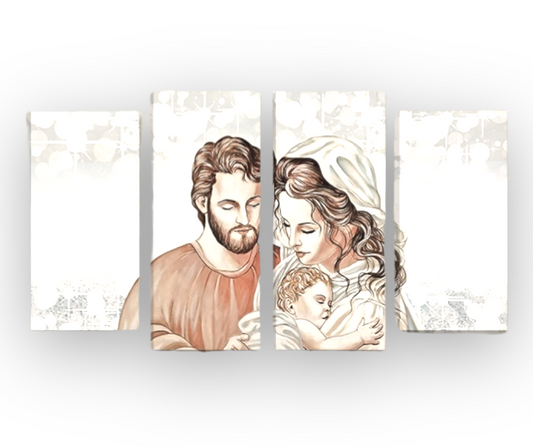 Peinture moderne || Sainte famille || Jésus Joseph et Marie 